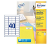 Avery mini etichette etic.mini indir 45.7x25.4 singolo bianche x laser b/n 100ff Mini etichette Materiale di consumo Informatica