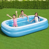 Bestway piscina gonfiabile rettangolare 262x175x51 cm blu e bianca Arredo giardino Brico giardino animali