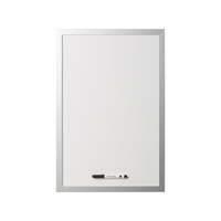 Bi-office flow silver lavagna bianca magn. 60x45 FLOW SILVER Segnaletica e targhe ufficio Ufficio cancelleria