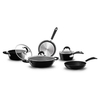 Bialetti batteria pentole bialetti 0h5set08 black infinity nero Casalinghi cucina Casa & cucina