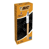 Bic cf12 4 colori party nero Scrittura e correzione Ufficio cancelleria