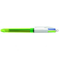 Bic cf12penna 4 colour fluo p nero Scrittura e correzione Ufficio cancelleria