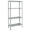 Bizzotto scaffale in kit bizzotto scaffalature e550g minieuro grigio ral 7038 Utensili Brico giardino animali