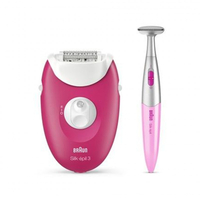 Braun epilatore braun 3-420 silk epil 3 rosa lampone e bianco Piccoli elettrodomestici persona Elettrodomestici