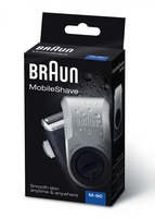 Braun rasoio barba braun 65609703 mobileshave m 90 blu scuro e argento Piccoli elettrodomestici persona Elettrodomestici