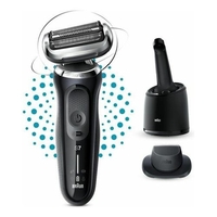 Braun rasoio barba braun 71 n7200cc serie 7 360 flex black e silver Piccoli elettrodomestici persona Elettrodomestici