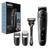 Braun regolabarba braun bt5340 beardtrimmer 5 black e blue Piccoli elettrodomestici persona Elettrodomestici