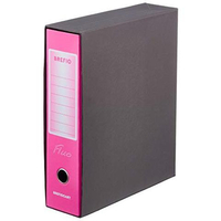 Brefiocart brefio fluo cf12regis. prot 8cm rosa commerciale Archivio Ufficio cancelleria