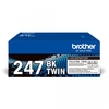 Brother 2 toner tn-247bk nero 2x 3000pp x hl-l3210cw hl-l3230cdw hl-l3270cdw dcp-l3550c Materiale di consumo Informatica