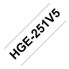 Brother hge251v5 nastro hg da 24mm nero bianco 5pz tipo tz Materiale di consumo Informatica