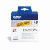 Brother nastro ades in pell nero/giallo 62m DK22606 Materiale di consumo Informatica