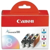 Canon cli-8 cmy pack da 3 serbatoi c/m/y bj blister CLI-8 CMY Materiale di consumo Informatica