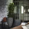 Capi vaso nature rib elegant deluxe 45x72 cm antracite Arredo giardino Brico giardino animali