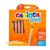 Carioca baby 1+ 3 in 1 (conf. da 2 pz.) pastelli a cera carioca 42818 teddy bear baby 1+ Ufficio scuola cartoleria Ufficio cancelleria