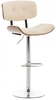 Clp sgabello da bar sarnia similpelle walnuss/creme Arredamento casa cucina Casa & cucina