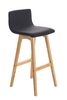 Clp sgabello da bar taunus tessuto - naturale grigio scuro Arredamento casa cucina Casa & cucina