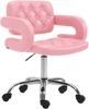 Clp sgabello da lavoro dublin similpelle rosa Arredo e complementi Ufficio cancelleria