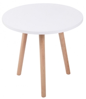 Clp tavolino almeria rotondo (rotondo) - naturale bianco Arredamento casa cucina Casa & cucina