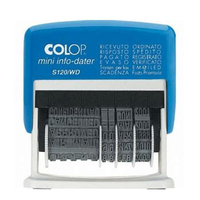 Colop s120wd s 120 wd - polinomio + datario datari Timbri Ufficio cancelleria
