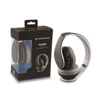 Conceptronic cuffia bluetooth 5.0 con microfono,  radio fm,  vivavoce,  ingresso 3.5mm PARRIS 01B Cuffie / auricolari wireless Audio - hi fi