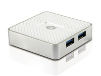 Conceptronic hub usb 3.0 4-porte con alimentatore - bianco Networking Informatica
