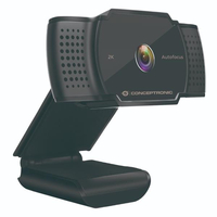 Conceptronic webcam 2k 5mp autofocus con microfono WEBCAM 2K 5MP AUTOFOCUS con Microfono Web-cam Informatica