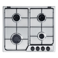 De longhi piano cottura gas de longhi family ffa 46 asv inox Incasso Elettrodomestici
