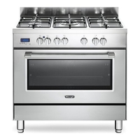 De longhi pro 96 mx ed ix 90x60 5fuo. c9e4dl001x Cucine a gas Elettrodomestici