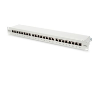 Digitus dn-91624s pann.1u con 24 rj45s cat.6 grigio digitus patch panel DN-91624S Materiale elettrico Brico giardino animali