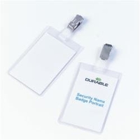 Durable 8002-19 cf 2 portanome tasca chiusa 90x6 da tavolo 8002-19 Segnaletica e targhe ufficio Ufficio cancelleria