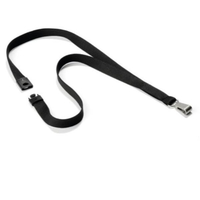 Durable cordoncino badge cf10 soft colour nero con clip Segnaletica e targhe ufficio Ufficio cancelleria