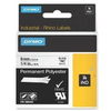 Dymo d1 rhinopro nastro 24mmx 5.5m poliestere ne/bia 24mm x 5.5mt