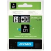 Dymo nastri standard d1 24mmx7m nero/trasparente D1 Materiale di consumo Informatica