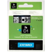 Dymo nastri standard d1 24mmx7m nero/trasparente D1 Materiale di consumo Informatica