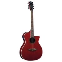 Eko chitarra acustica eko 06217324 nxt a100ce see through red Chitarre e bassi Strumenti musicali