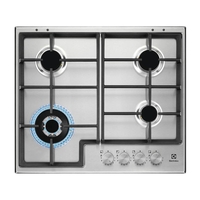 Electrolux piano gas egs64362x wok 60cm 4finox rex-electrolux built in Incasso Elettrodomestici