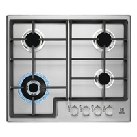 Electrolux piano gas egs6436x 60cm 4f wok inox rex-electrolux built in EGS6436X Incasso Elettrodomestici