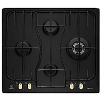 Electrolux piano gas rgg6243lor 60cm 4f nero rex-electrolux built in Incasso Elettrodomestici