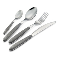 Eme set posate tavola eme p13bvrog vero natural wood olmo grigio Casalinghi cucina Casa & cucina