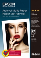 Epson c13s041344 carta matte da archivio a3 50fg fotografica mpg m2 C13S041344 Materiale di consumo Informatica