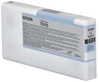 Epson c13t653500 tanica ciano light,  u.ch. hdr(200 ml)sty pro 4900 c13t653500 Materiale di consumo Informatica