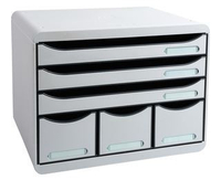 Exacompta cassettiera store box orizz. bianca Accessori scrivania e ambiente Ufficio cancelleria