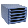 Exacompta cassettiera the box - forever blu THE BOX - FOREVER Accessori scrivania e ambiente Ufficio cancelleria