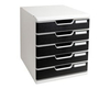 Exacompta modulo cassettier 5 cassetti grig.chia/ner Accessori scrivania e ambiente Ufficio cancelleria