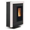 Extraflame stufa pellet extraflame 1275754 souvenir steel evo bianco Stufe Climatizzazione