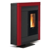 Extraflame stufa pellet extraflame 1275755 souvenir steel evo bordeaux Stufe Climatizzazione