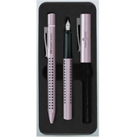 Faber castell set stilo/sfera grip edition glam pearl Scrittura e correzione Ufficio cancelleria