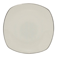 Fade iris (conf. da 2 pz.) piatto frutta fade 54484 iris iris bianco filo cromopiatto Casalinghi cucina Casa & cucina