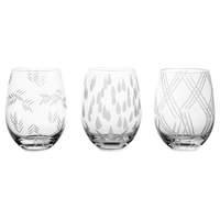 Fade set bicchieri fade 55465 concerto trasparente decoro assortito Bagnetto & cura Prima infanzia