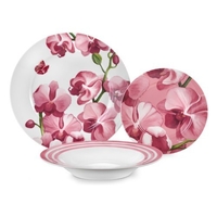 Fade set piatti tavola fade 56346 petali blooming multicolor